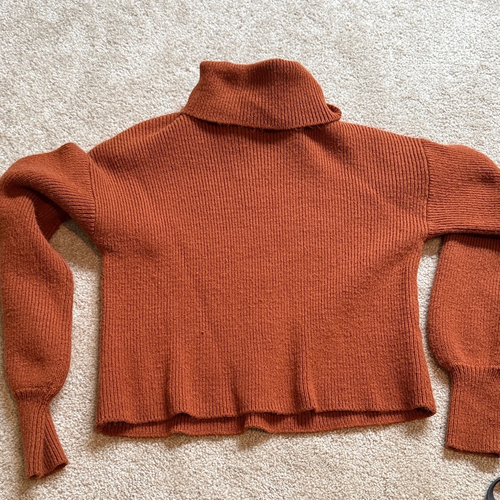 Urban Outfitters Rust Cowl Neck Sweater